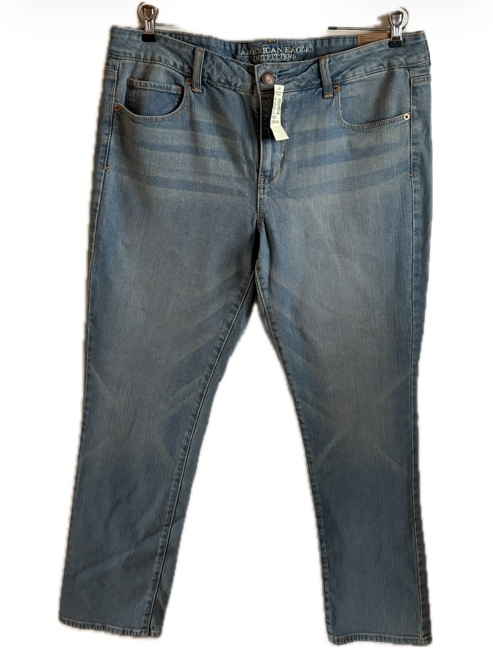 NWT American Eagle Jeans 18 Regular Low Rise Light Wash Skinny